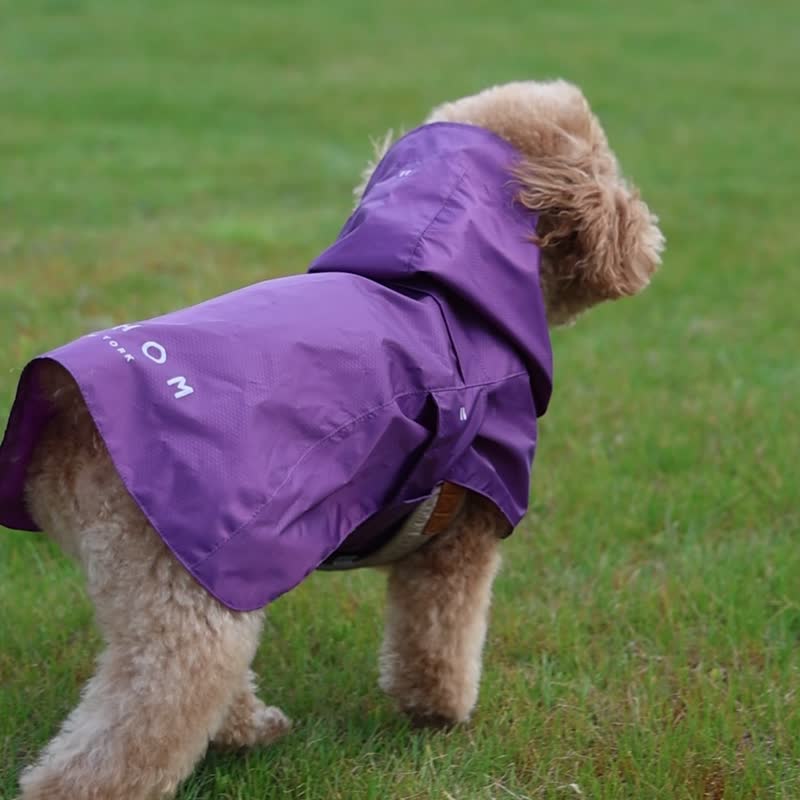 可收納斗篷雨衣 - 米色 - 寵物衣服 - 其他材質 