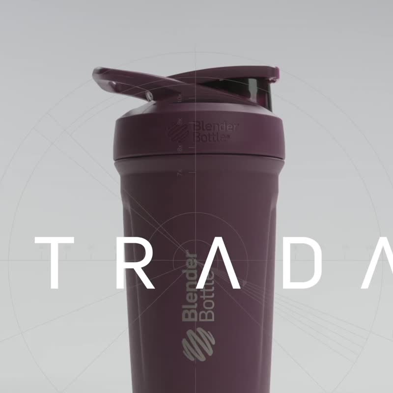 BlenderBottle Strada Sleek Pet Insulated Stainless Steel Water Bottle 25oz - กระติกน้ำ - สแตนเลส หลากหลายสี