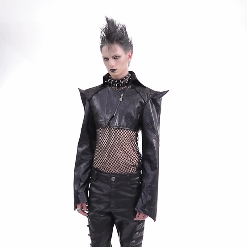 Punk Sabbath goat leather bomber jacket - Shop PUNK RAVE Men's