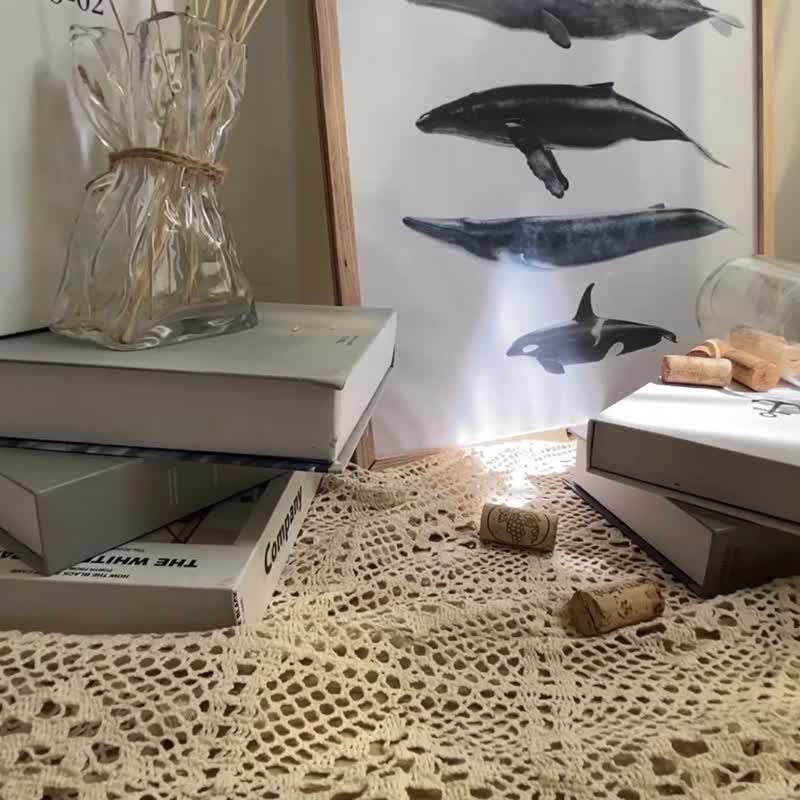 海洋歌頌者 - 鯨魚掛畫/藍鯨/海洋精靈/寧靜海洋/菠蘿選畫所 - 海報/掛畫/掛布 - 棉．麻 多色