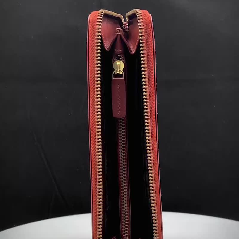 CROSS 限量1折 頂級小牛皮長夾 全新專櫃展示品 - 錢包/皮夾/長短夾 - 真皮 咖啡色