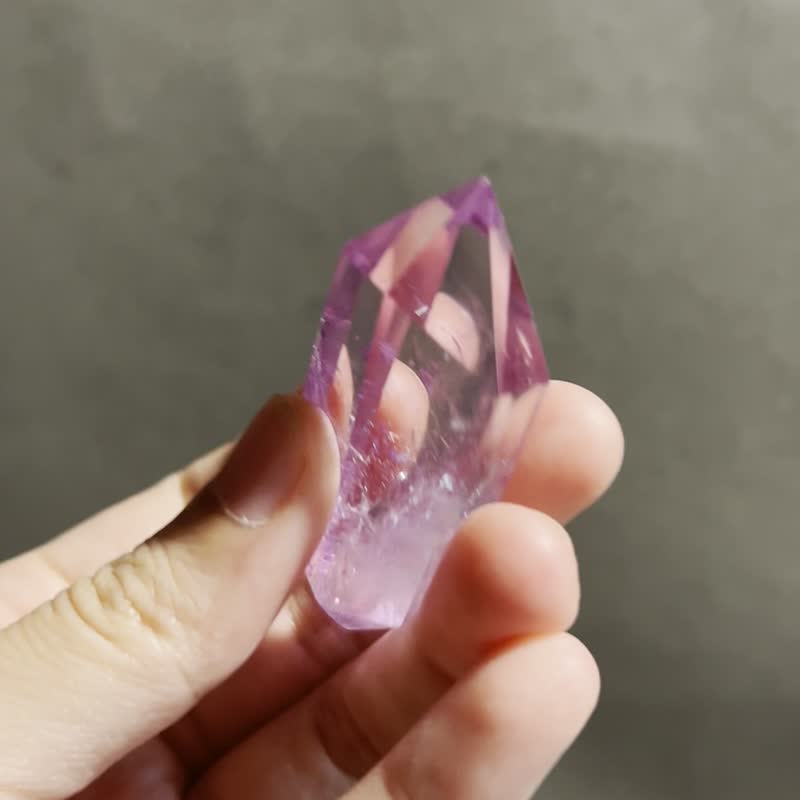 Purple Azeztulite Crystal (Awakening, Meditation) - ของวางตกแต่ง - คริสตัล สีม่วง