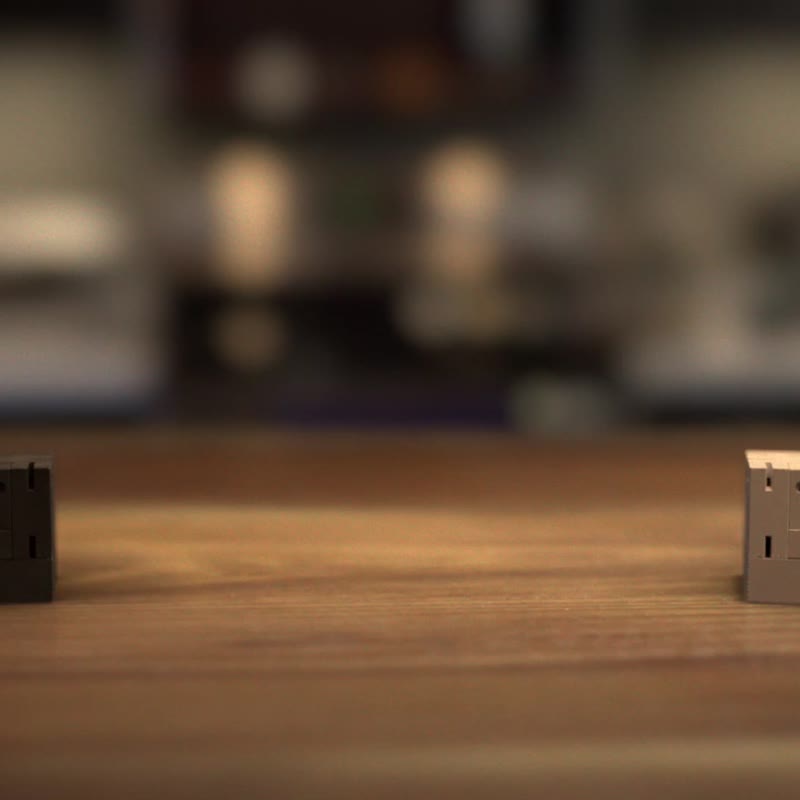 Areaware | Cubebot Gradient Building Block 変形ロボット (2 サイズ) - 知育玩具・ぬいぐるみ - 木製 多色