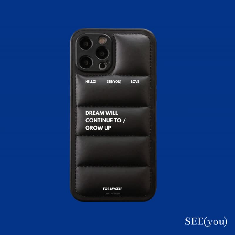 iPhone CASE | SEE(you) 系列全包防摔羽絨保護殼  鋪棉款 - 手機殼/手機套 - 其他材質 