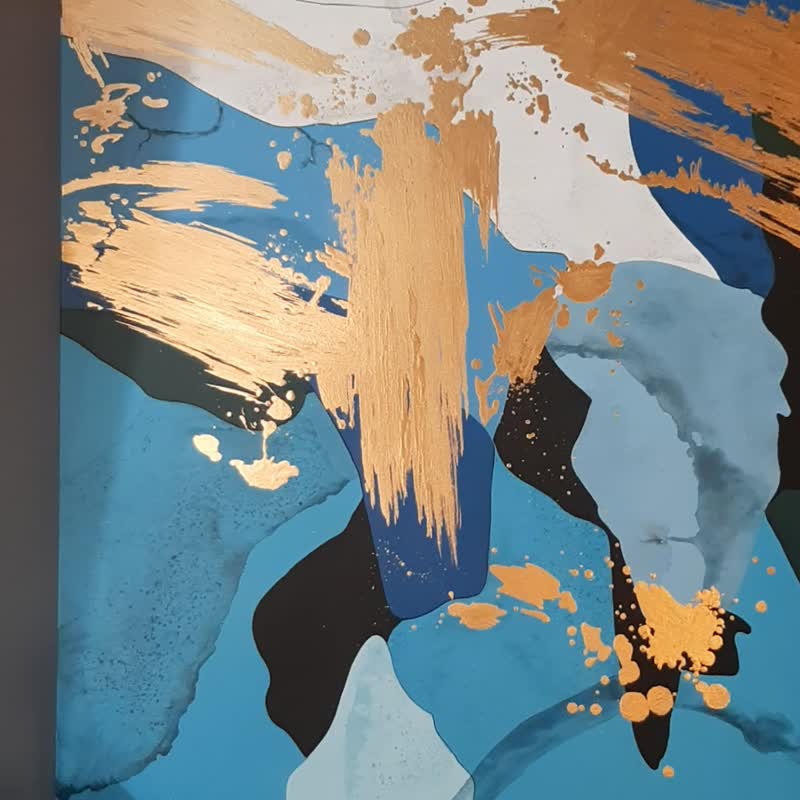 抽象的な緑の絵画 | 抽象的なエメラルドグリーンの壁アート | 緑
