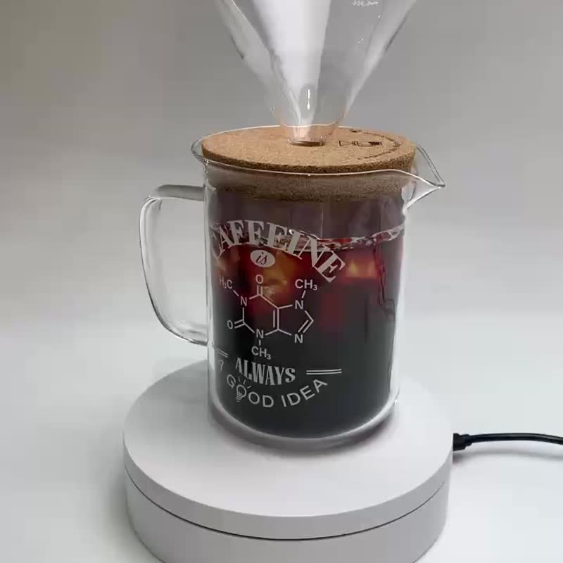 理科手沖咖啡燒杯組 (燒杯含蓋+漏斗) - 咖啡杯/馬克杯 - 玻璃 