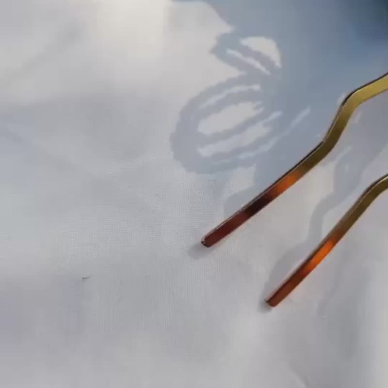 唯有暗香 梅花緝珠纏花古風髮簪髮飾漢服旗袍非遺配飾 - 髮圈/髮夾 - 其他材質 白色