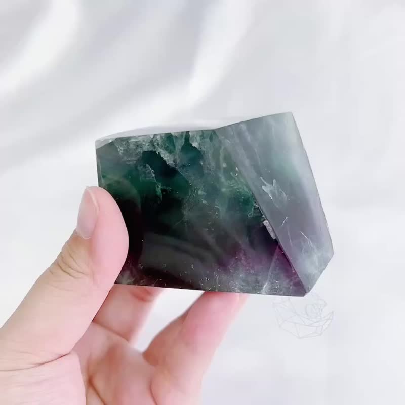螢石 隨形 深海感 潮汐 翠色欲滴 溫文儒雅 綠螢石 紫螢石 - 擺飾/家飾品 - 水晶 多色