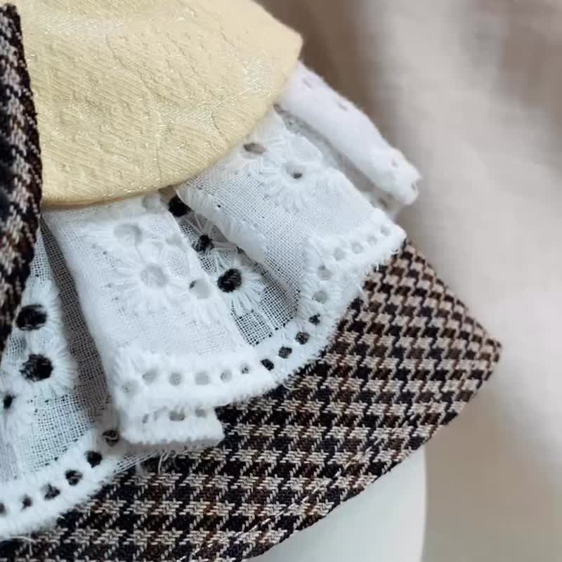 發裁手作。Facai Handmade 寵物領巾 GD style斗篷_怕我MV - 寵物衣服 - 棉．麻 咖啡色