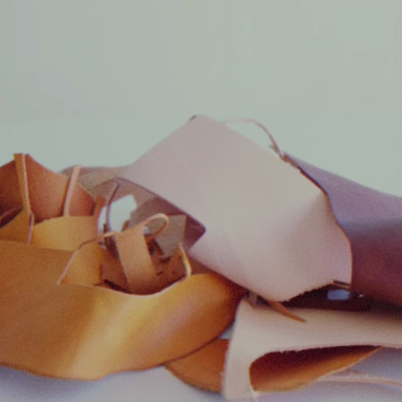 ```
皮革拼接包 - 手袋/手提包 - 真皮 