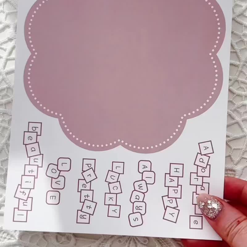 フラワー DIY セット - 付箋・ポストイット - 紙 