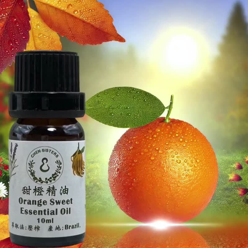 Fruity Essential Oil Sweet Orange Essential Oil 10/50ML 100% Pure Essential Oil Single Essential Oil Free Rose Diffusing Stone - Fragrances - Essential Oils White