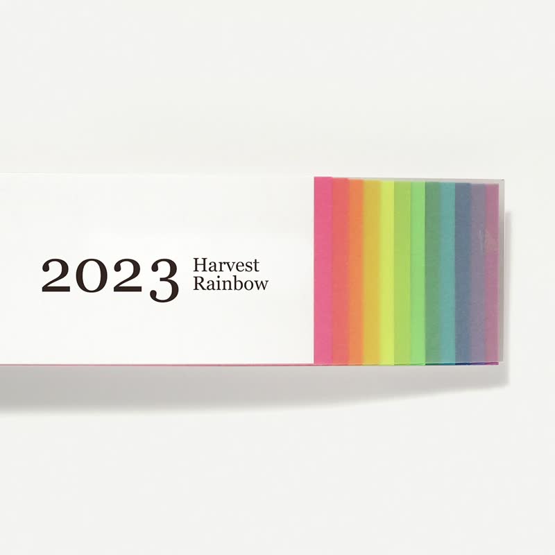 Harvest Rainbow Harvest Rainbow 2023 Calendar / Wall Calendar Taiwan or Hong Kong Holidays - ปฏิทิน - กระดาษ หลากหลายสี
