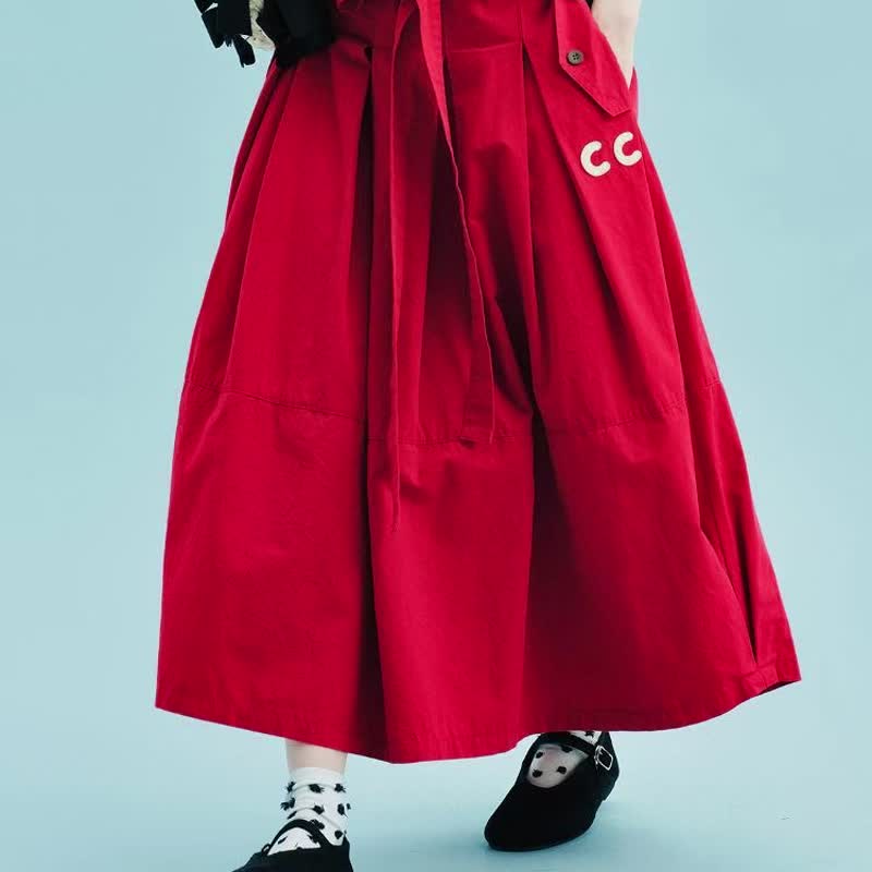 黑色拼接燈籠袖白點點上衣 - 女 T 恤 - 棉．麻 黑色
