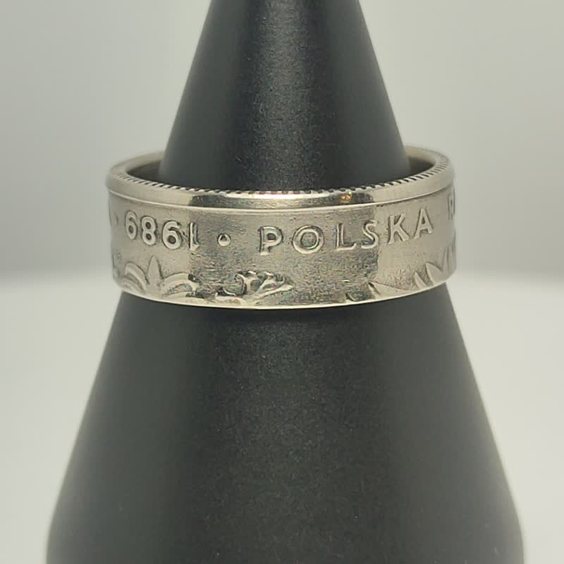 Poland Coin Ring 10 zloty 1984-1988 coin rings for men coin rings for women - แหวนทั่วไป - โลหะ 