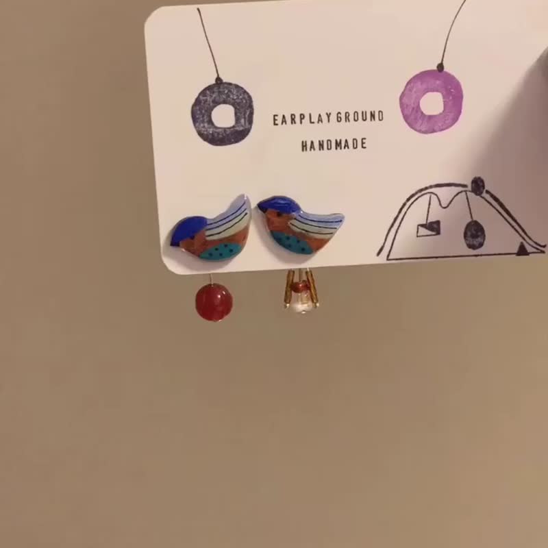 Handmade earrings - Earrings & Clip-ons - Resin Multicolor