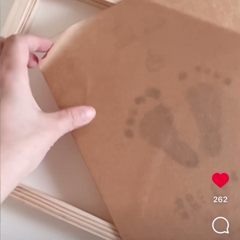 Custom-made transparent wooden frame of footprints | - Other - Wood 