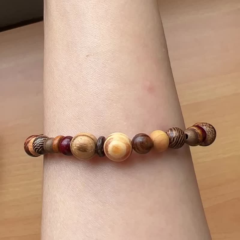 FOREST Mala Wood Bracelet - Bracelets - Wood Multicolor