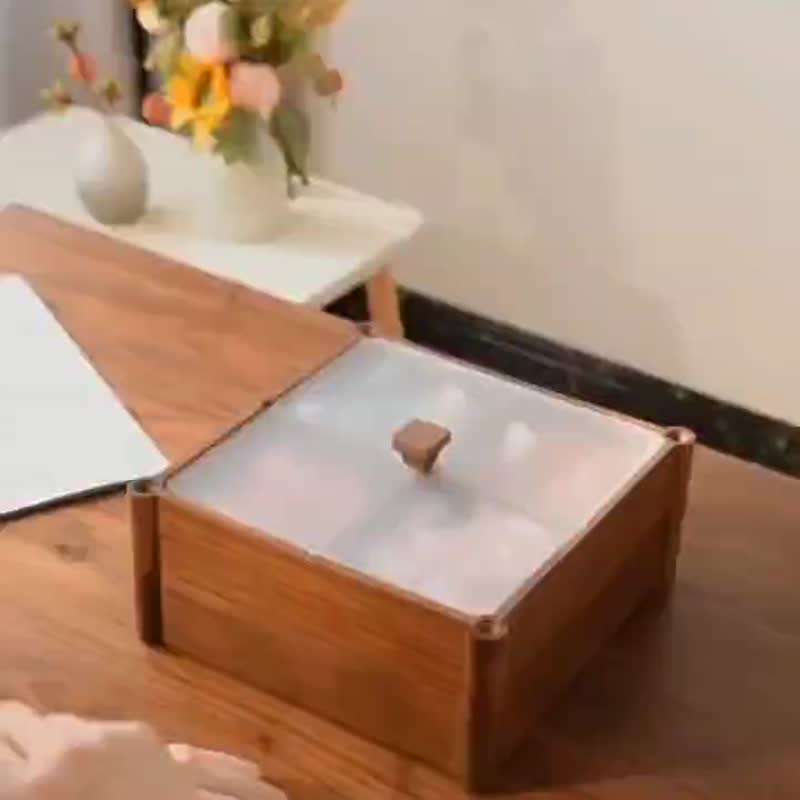 食品拼盤  糖果盒  零食堅果盒  過年節慶擺盤 - 居家收納/收納盒/儲物盒 - 木頭 