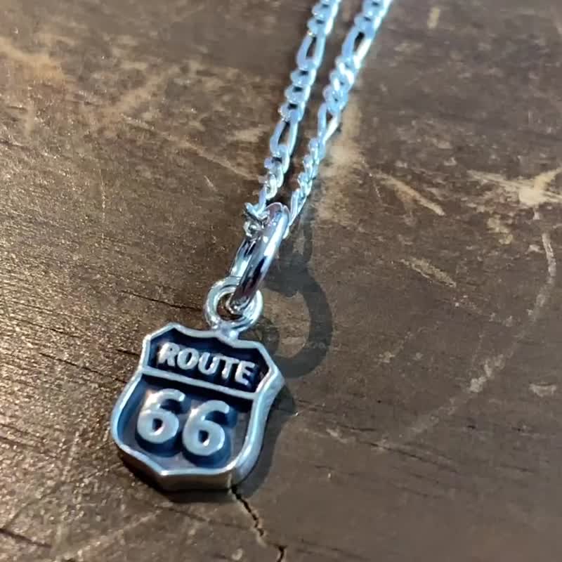 route66,sterling silver mens necklace,present for men,free shipping,SND118 - สร้อยคอ - เงินแท้ สีเงิน