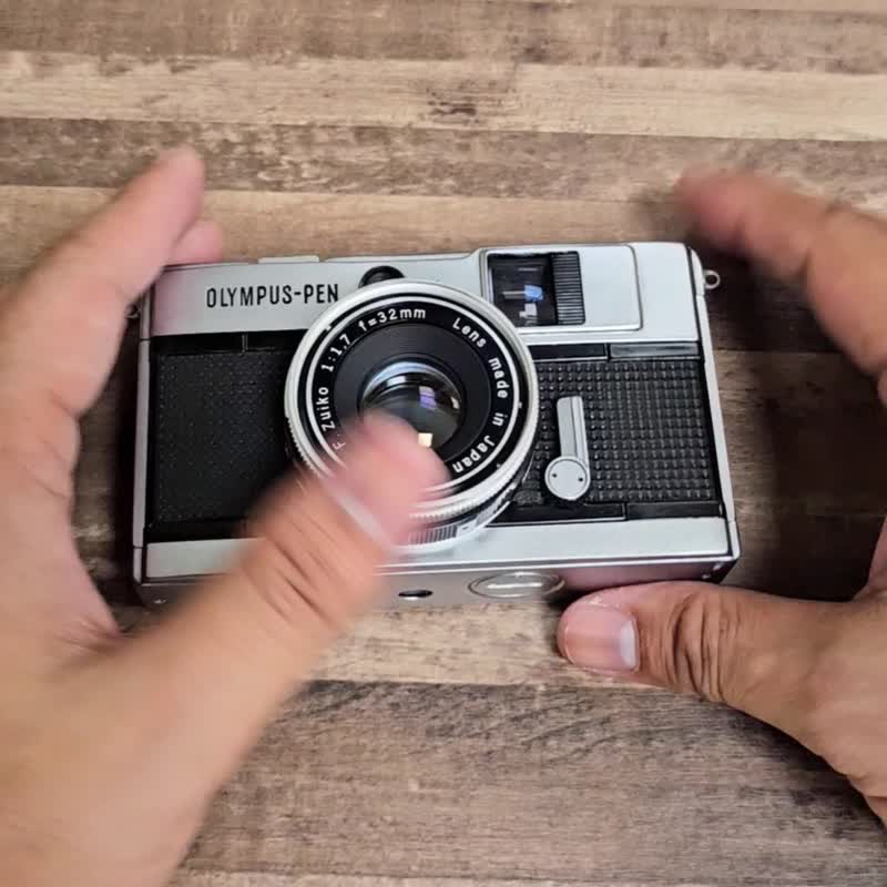 135 film Olympus Pen EED half frame machine with flash film camera electronic exposure - กล้อง - โลหะ สีดำ