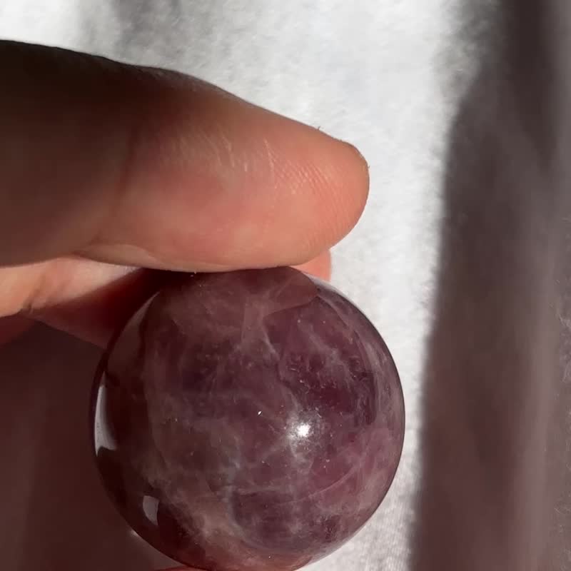 雙六芒星 紫粉晶球 粉水晶 天然水晶 擺設 水晶原礦 原石 crystal - 擺飾/家飾品 - 水晶 紫色