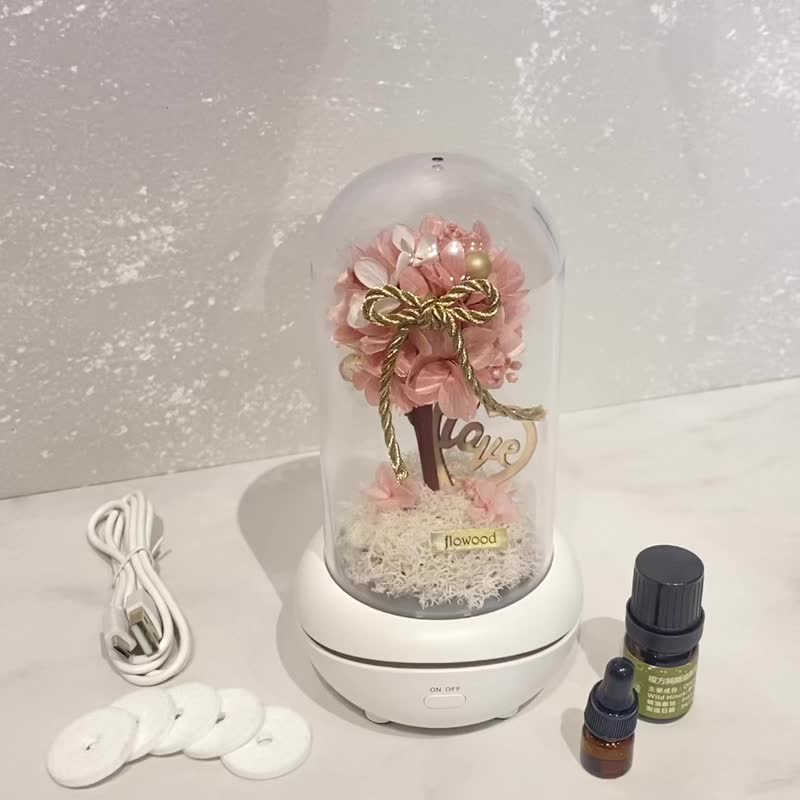 許願樹香氛機 香薰機 充電款 夜燈 - 乾燥花/永生花 - 植物．花 多色