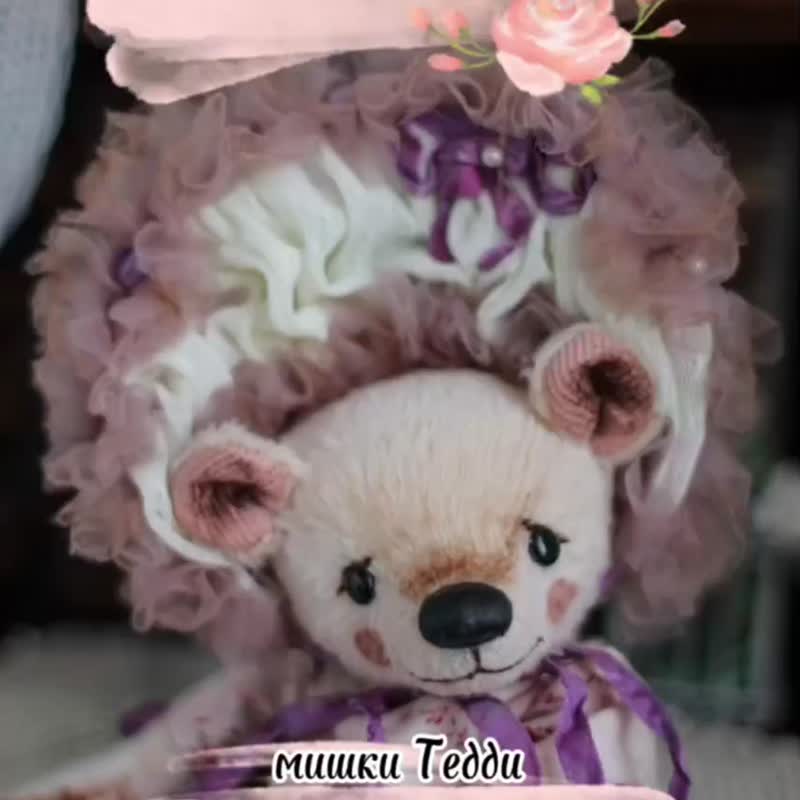 Handmade Collectible Teddy Bear OOAK plushinnes toy gift home decor art DIY手工 - 玩偶/公仔 - 其他材質 多色