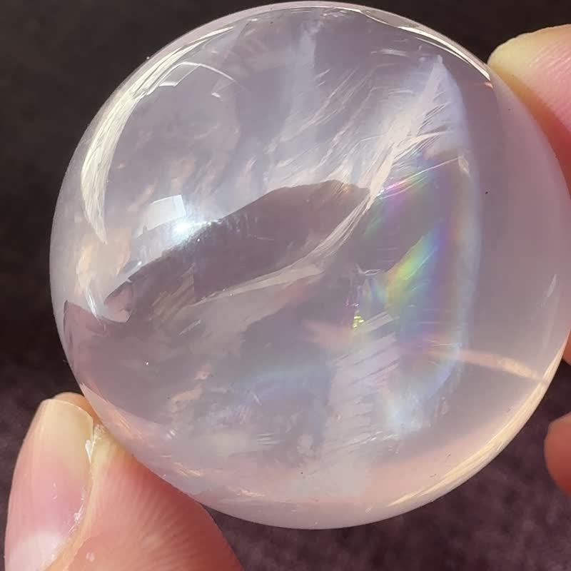 レインボーローズクォーツスフィア / ローズアゼツライトスフィア Rose