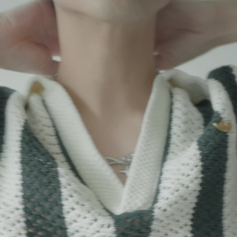 【禮物】Lonestar Necklace 多層繩鍊 星型吊墜項鍊 - 項鍊 - 不鏽鋼 銀色