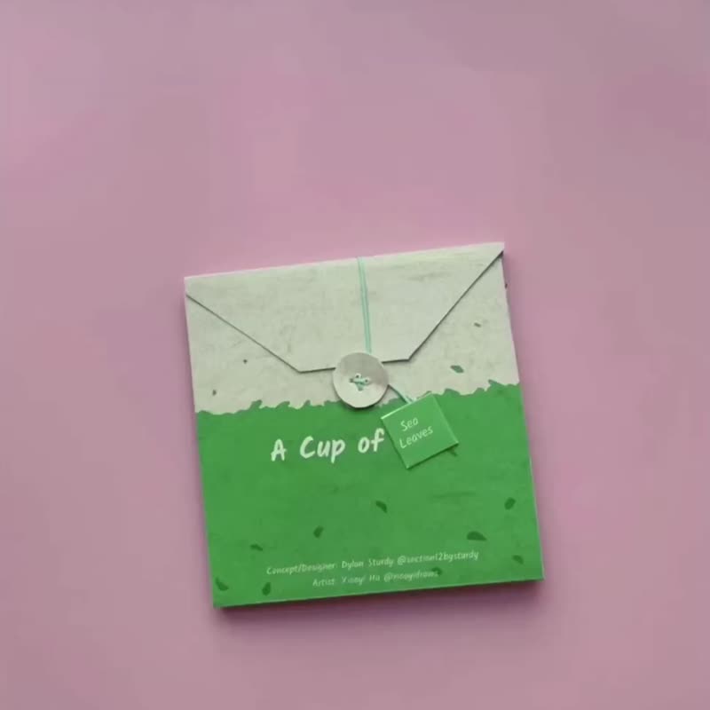 アーティストブック/A Cup of Sea/手作り立体ZINE/癒しの