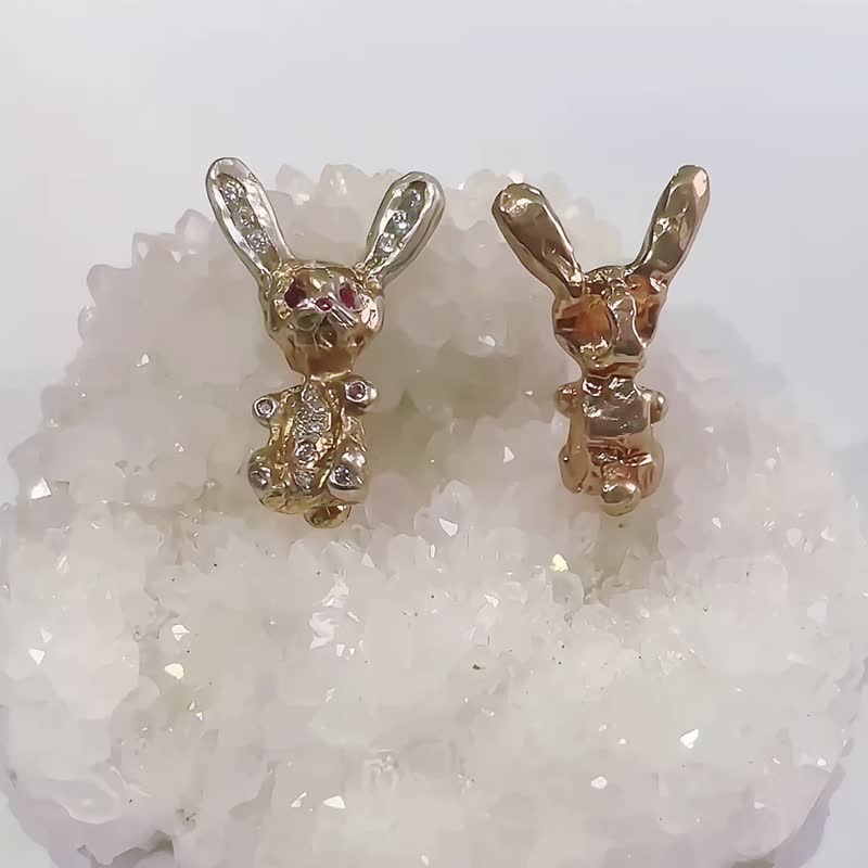 925純銀雙面生肖鎖骨鍊- Bunny兔 - 鎖骨鍊 - 純銀 