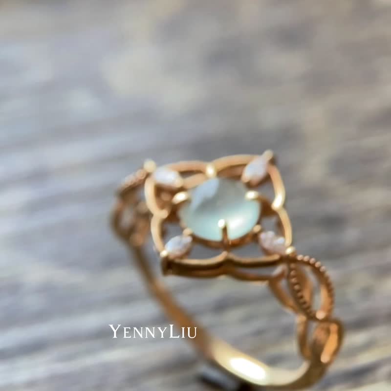 YennyLiu Jewelry-Flowers and Patterns-Cui Hai Fu Tang - แหวนทั่วไป - หยก 