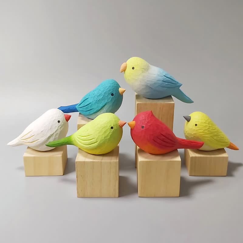 Wood carving bird experience class Xiaomu Forest Studio - งานฝีมือไม้/ไม้ไผ่ - ไม้ 