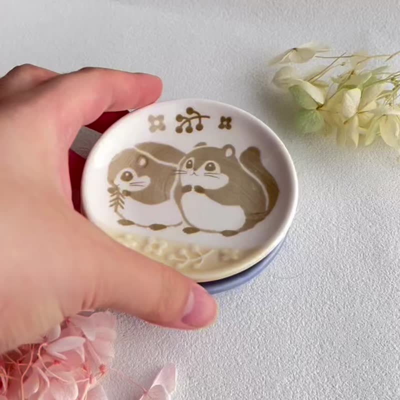 可愛的鼠鼠陶瓷餐碗碟 - 碗 - 陶 