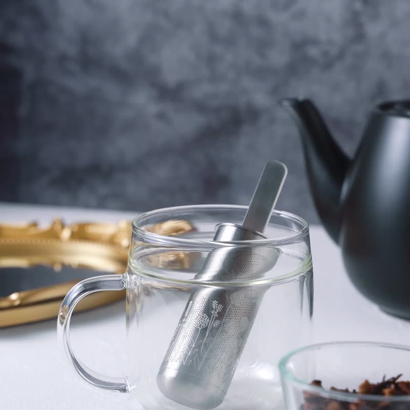 01LIV不銹鋼多功能泡茶棒 銀色濾茶器可鏟茶原創設計創意禮物 - 茶具/茶杯 - 不鏽鋼 銀色