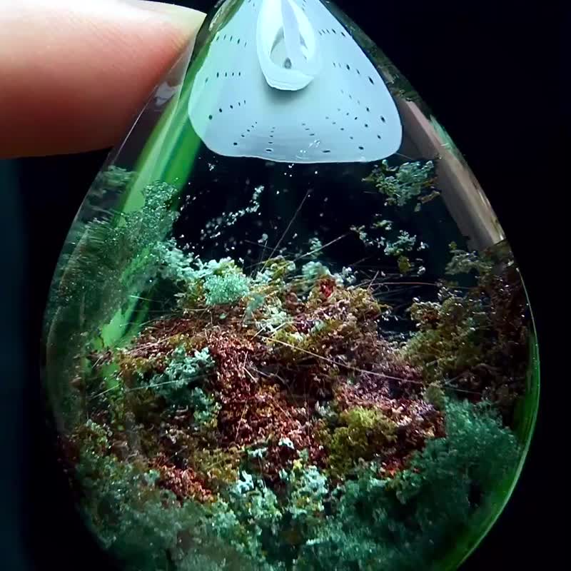 極品巴西天然發晶彩幽靈水滴吊墜連連發  高級品質 幽靈顏色漂 - 擺飾/家飾品 - 水晶 