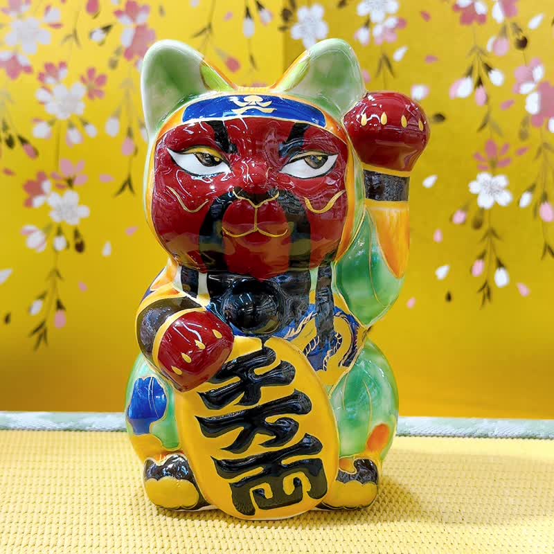 【關福忠魂】日本清水燒招財貓 | 仫繪 - 關羽 - 擺飾/家飾品 - 瓷 多色