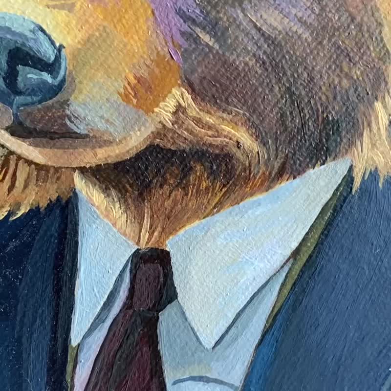絵画。原画【ビールと熊】 500x0.jpg