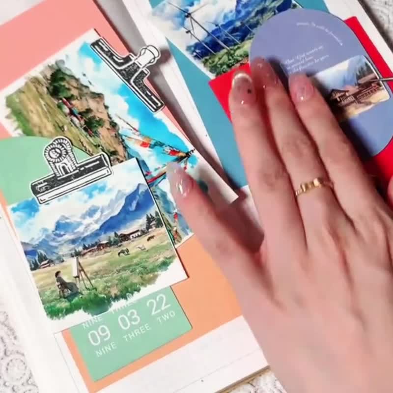 東西社文創 旅行文字 PET切模手帳膠帶 創意原創字素百搭地區文字 - 紙膠帶/和紙/PET - 其他材質 