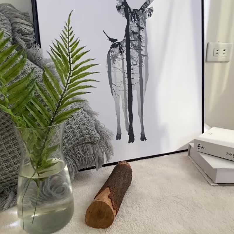 Forest Elk-Printable Wall Art Instant Download Animal Illustrations Living Room - โปสเตอร์ - วัสดุอื่นๆ หลากหลายสี