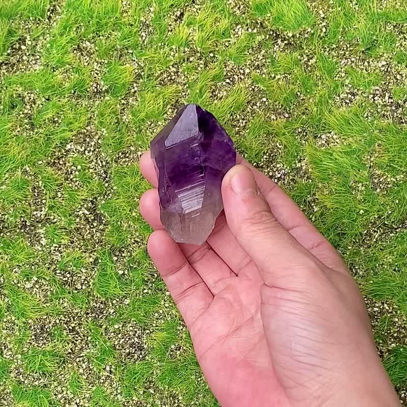 紫晶骨幹權杖水晶 冥想 療癒 避邪化煞 吸收負能量 快速出貨 - 擺飾/家飾品 - 水晶 紫色