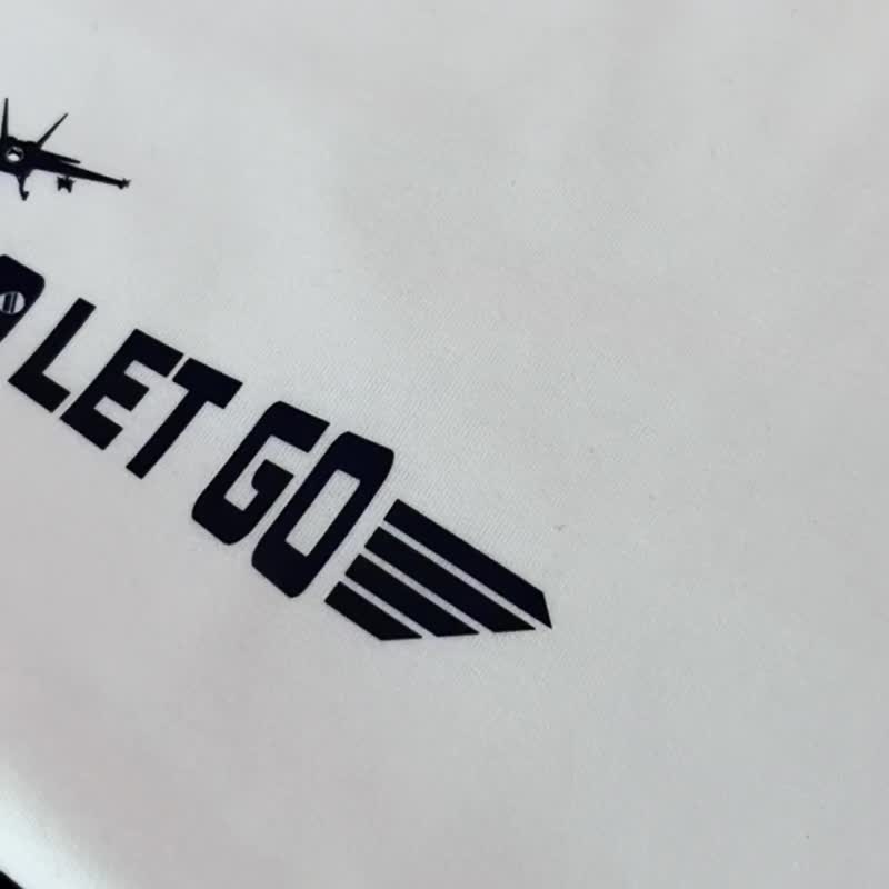 【捍衛戰士】Time to let go 飛機款  短T/男T恤/女上衣/T-Shirt - 男 T 恤 - 棉．麻 白色