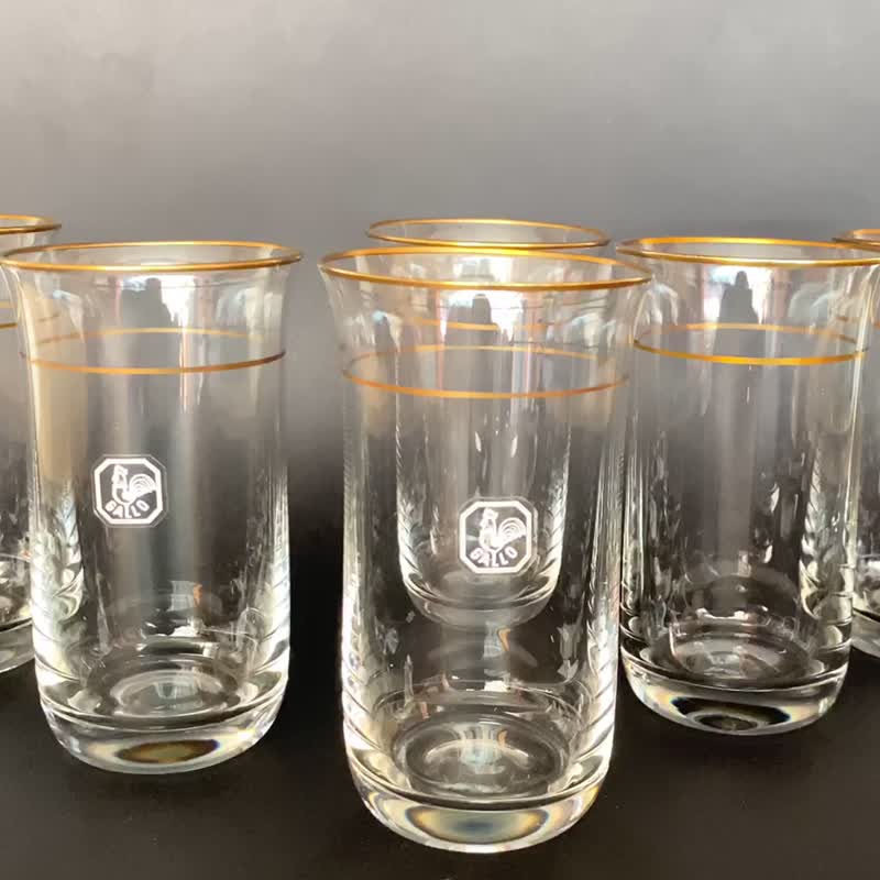 Vintage German Crystal Water Glasses from Gallo, 1970s, Set of 6