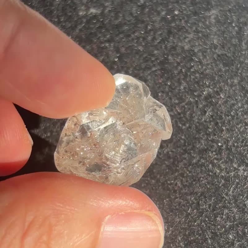 巴基斯坦 透閃亮 白泥骸骨水晶 水晶簇 高冰透 天然原石 擺件 - 擺飾/家飾品 - 水晶 透明