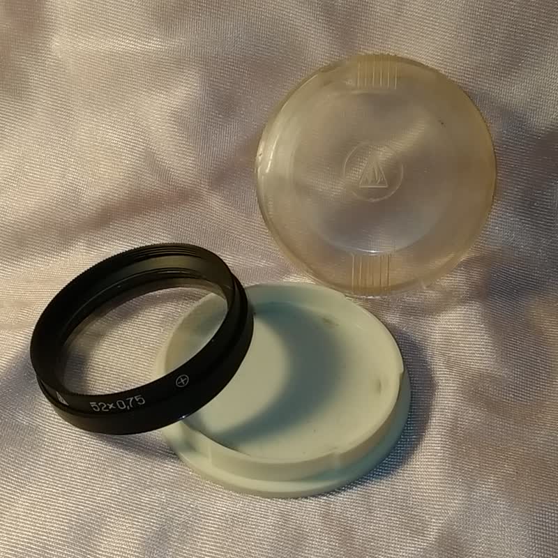 特殊效果濾鏡 4 Ray Star 52mm M52 蘇聯 1980 年代測試 - 相機/拍立得/底片相機 - 玻璃 透明