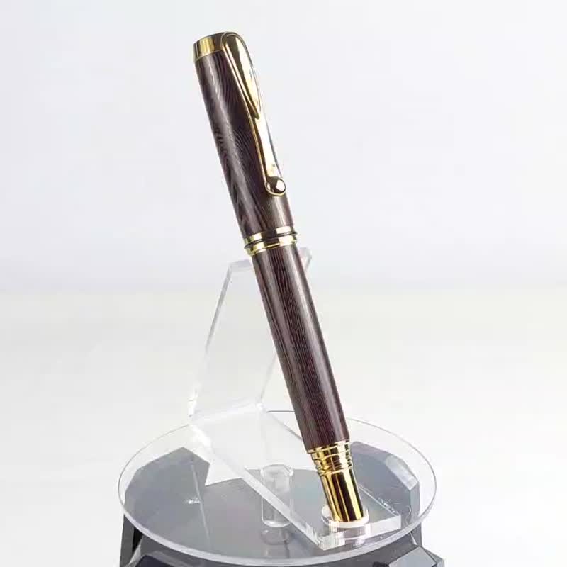 Wenge wood ballpoint pen/handmade ballpoint pen/KOBE handmade pen - ไส้ปากกาโรลเลอร์บอล - ไม้ สีม่วง