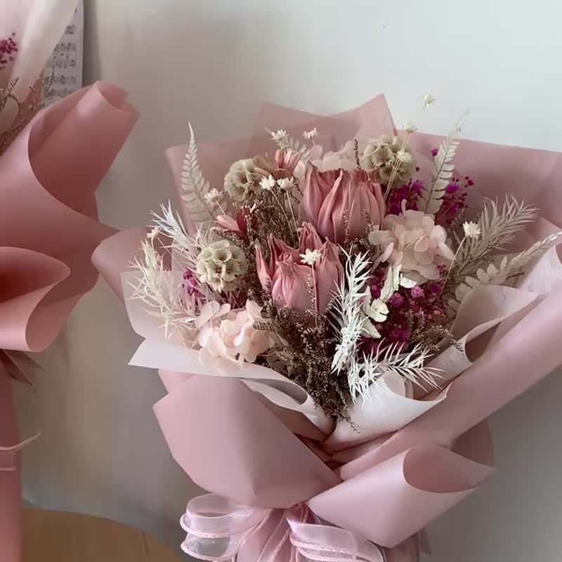 鬱金香乾燥花束L 乾燥花永生花束 告白花束 生日禮物 情人節花束 - 乾燥花/永生花 - 植物．花 