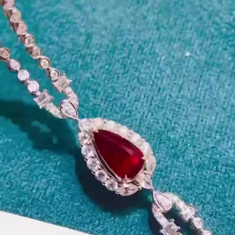 無燒紅寶石手鍊 1.03克拉 - 手鍊/手環 - 寶石 