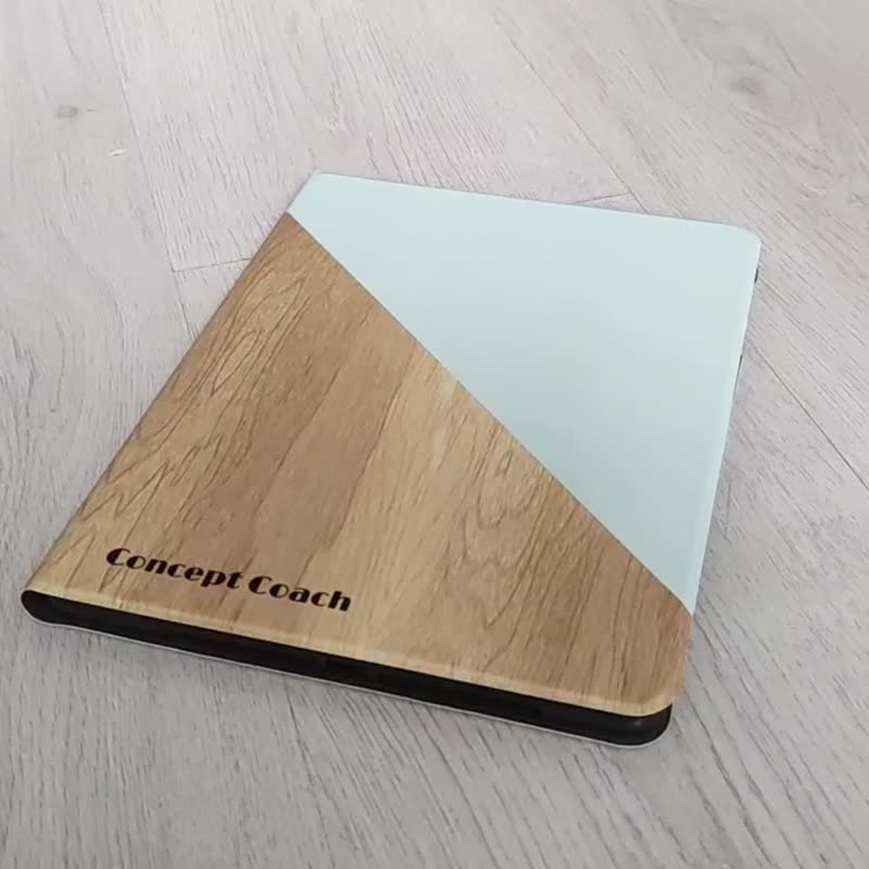 客製化加名純色木紋iPad mini 6 Pro 13 Air 6 10代筆槽保護套 - 平板/電腦保護殼/保護貼 - 塑膠 多色